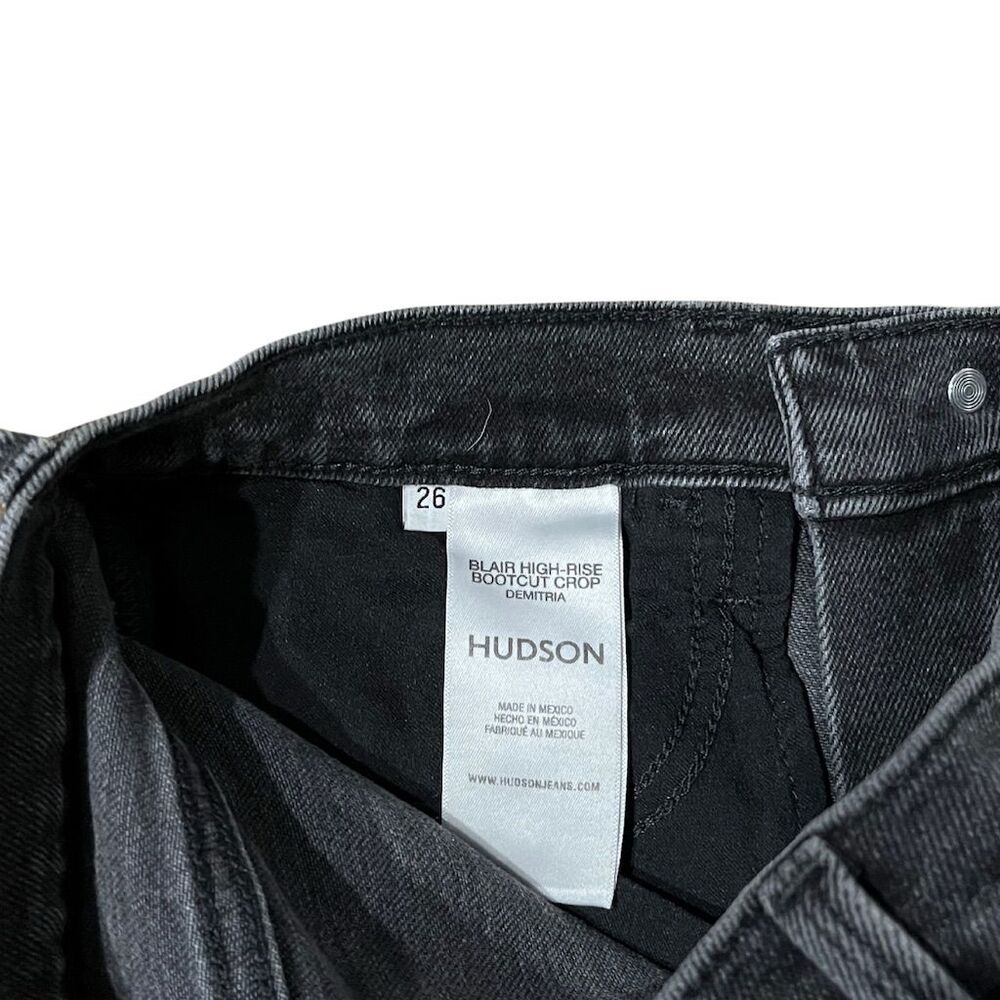 Hudson Blair High Rise Bootcut Jeans Black Size 26 - Picture 6 of 8